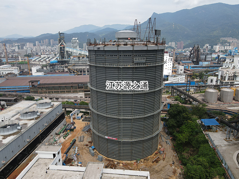 福建三钢集团五万立方多边形稀釉柜施工现场